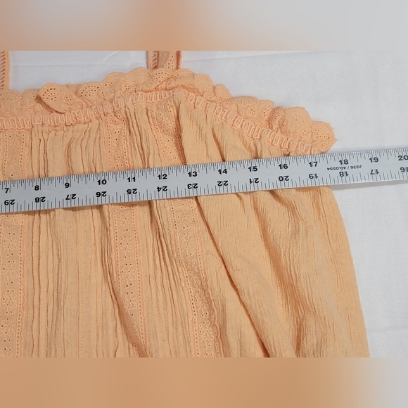 Free People Because Of You Blousen Tank Top Cotton/linen Blend Size Large - Picture 7 of 11